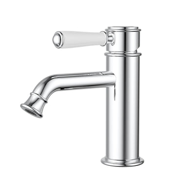 Ikon Clasico Hampton Chrome Basin Mixer - Ceramic Handle