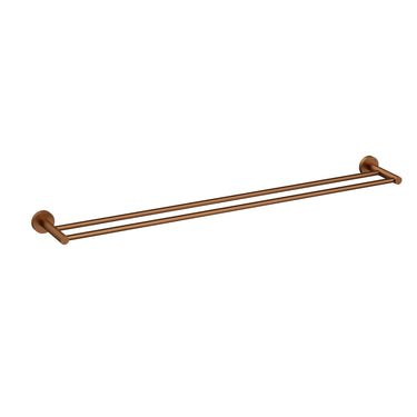 Otus Double Towel Rail SS 900mm Brushed Copper