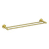 Otus Brushed Gold Slimline Double Towel Rail 600mm - Stainless Steel