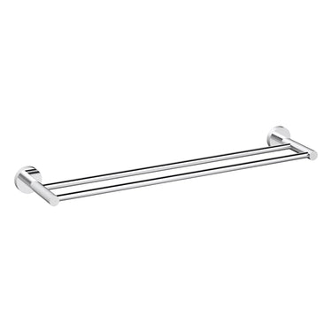 Otus Chrome Slimline Double Towel Rail 600mm - Stainless Steel