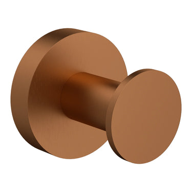 Otus Brushed Copper Slimline Robe Hook - Stainless Steel