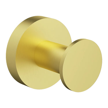 Otus Brushed Gold Slimline Robe Hook - Stainless Steel