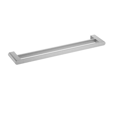 Ikon Flores Brushed Nickel double towel rail 600mm (55302-600-BN)