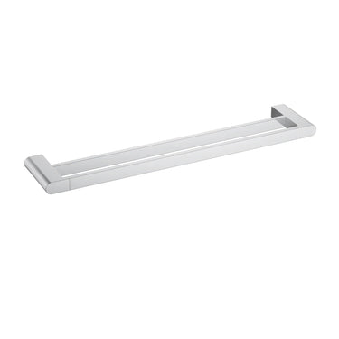 Ikon Flores Chrome double towel rail 800mm – 600mm size shown (55302-800)