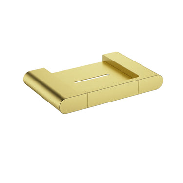 Ikon Flores Brushed Gold soap dish (55310-BG)