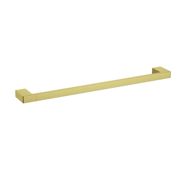 Ikon Ceram Brushed Gold single towel rail 600mm