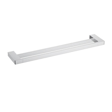 Ikon Ceram Chrome double towel rail 800mm