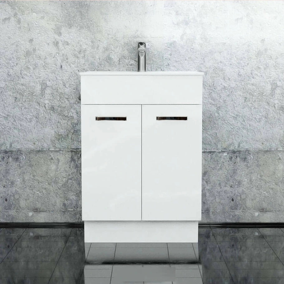 Noah Classic Square Handles 600mm Freestanding Vanity
