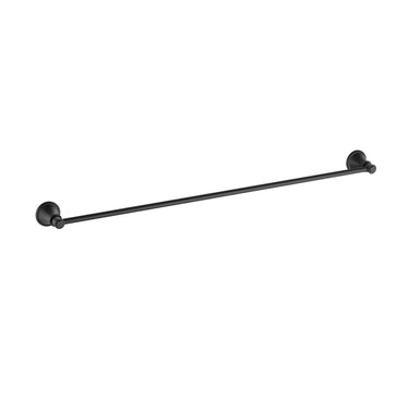 Ikon Clasico Hampton Matte Black Single Towel Rail 600mm (66501-600MB)