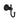 Ikon Clasico Hampton Matte Black Robe Hook (66506MB)