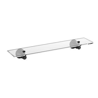 Ikon Clasico Hampton Matte Black Glass Shelf 500mm (66509MB)
