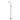 Ikon Clasico Hampton Brushed Nickel Freestanding Gooseneck Bath Mixer