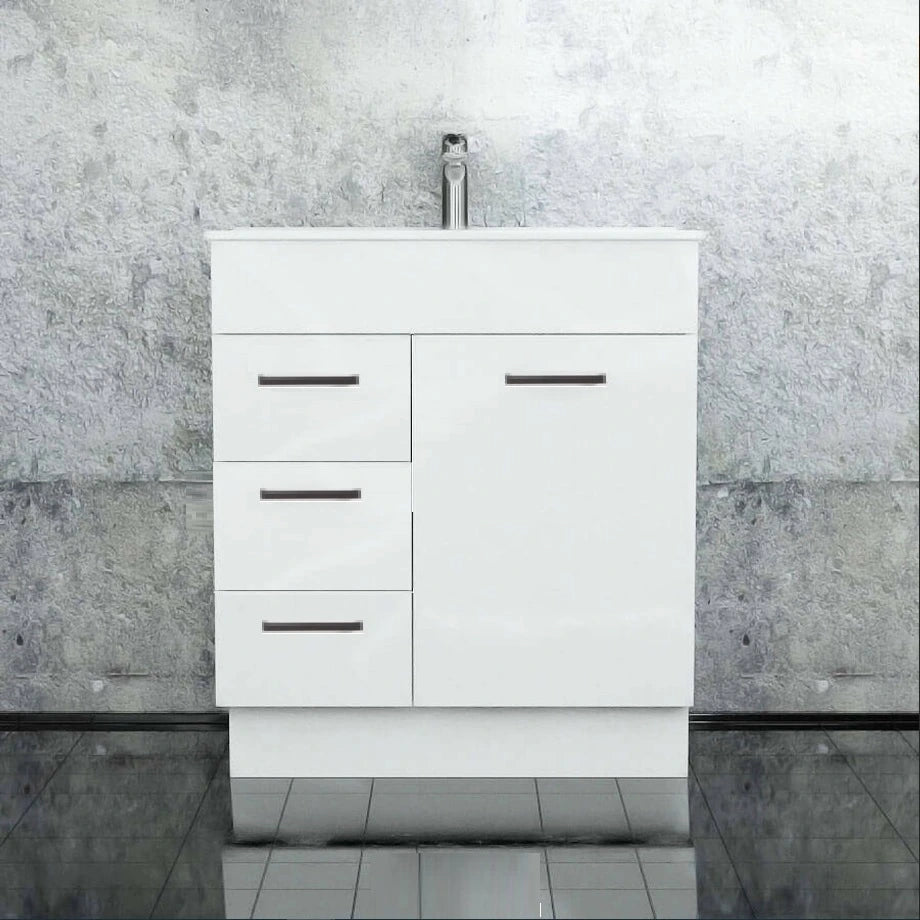 Noah Classic Square Handles 750mm Freestanding Vanity