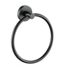 Ikon Otus Gun Metal Towel Ring - Solid Brass (8113-GM)
