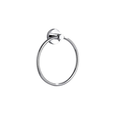 Ikon Otus Chrome Towel Ring - Solid Brass (8113)