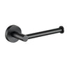 Ikon Otus Matte Black Toilet Roll Holder - Solid Brass (8116A-B)