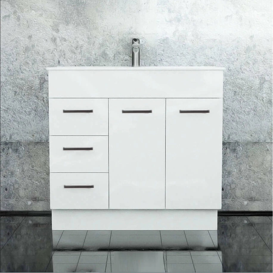 Noah Classic Square Handles 900mm Freestanding Vanity