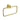 Ikon Linie Fluted Brushed Gold towel ring