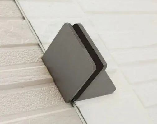 Covey Brushed Gun Metal Grey Frameless Arched Fixed Panel Shower Screen - RJ Bathroom