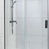 Matte Black Frameless Sliding Shower Screen - RJ Bathroom