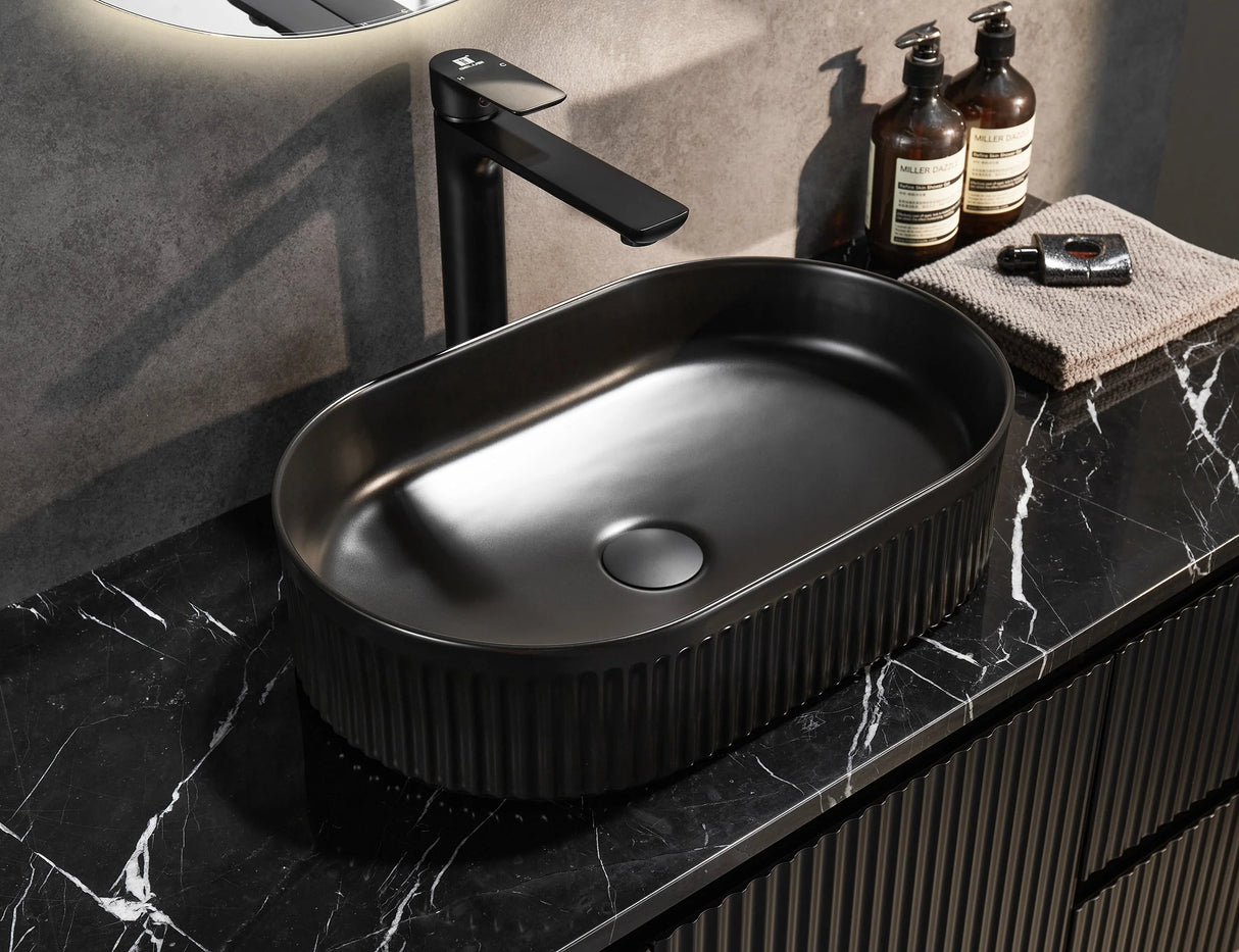 Hampton Vanity Miami Shaker 1500mm Double Bowl Olive Green PVC Waterproof Wall Hung Carrara Sintered Stone Top