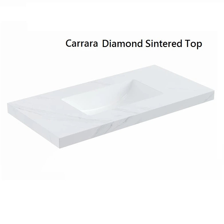 Carrara Diamond Sintered Stone Top 50mm