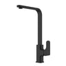 Eden Matte Black Kitchen and Laundry Sink Mixer, front view