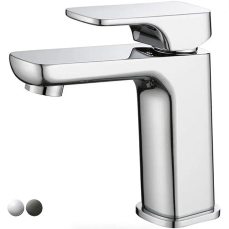 Eden Chrome/Black Soft Square Basin Mixer for Vanity and Sink - PSL2001 (Copy) - RJ Bathroom