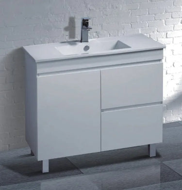 Ensuite Slim Narrow Compact Freestanding Vanity 900x360mm - RJ Bathroom