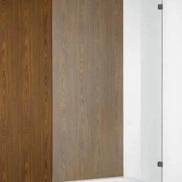 Gunmetal Grey Frameless Fixed Panel Walk in Shower Screen 2000mm - RJ Bathroom