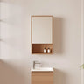 Hera Timber Look Elegant Oak 400mm Small Mirror Shaving Cabinet with Shelf - RJ Bathroom
