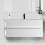 Hampton Shaker 900mm Matte White Wall Hung With All Drawer Vanity - RJ Bathroom