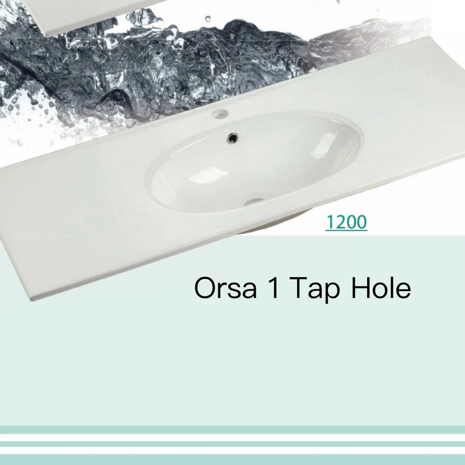 Timber Grain Oak All Drawer 1200mm Wall-hung Bathroom Vanity