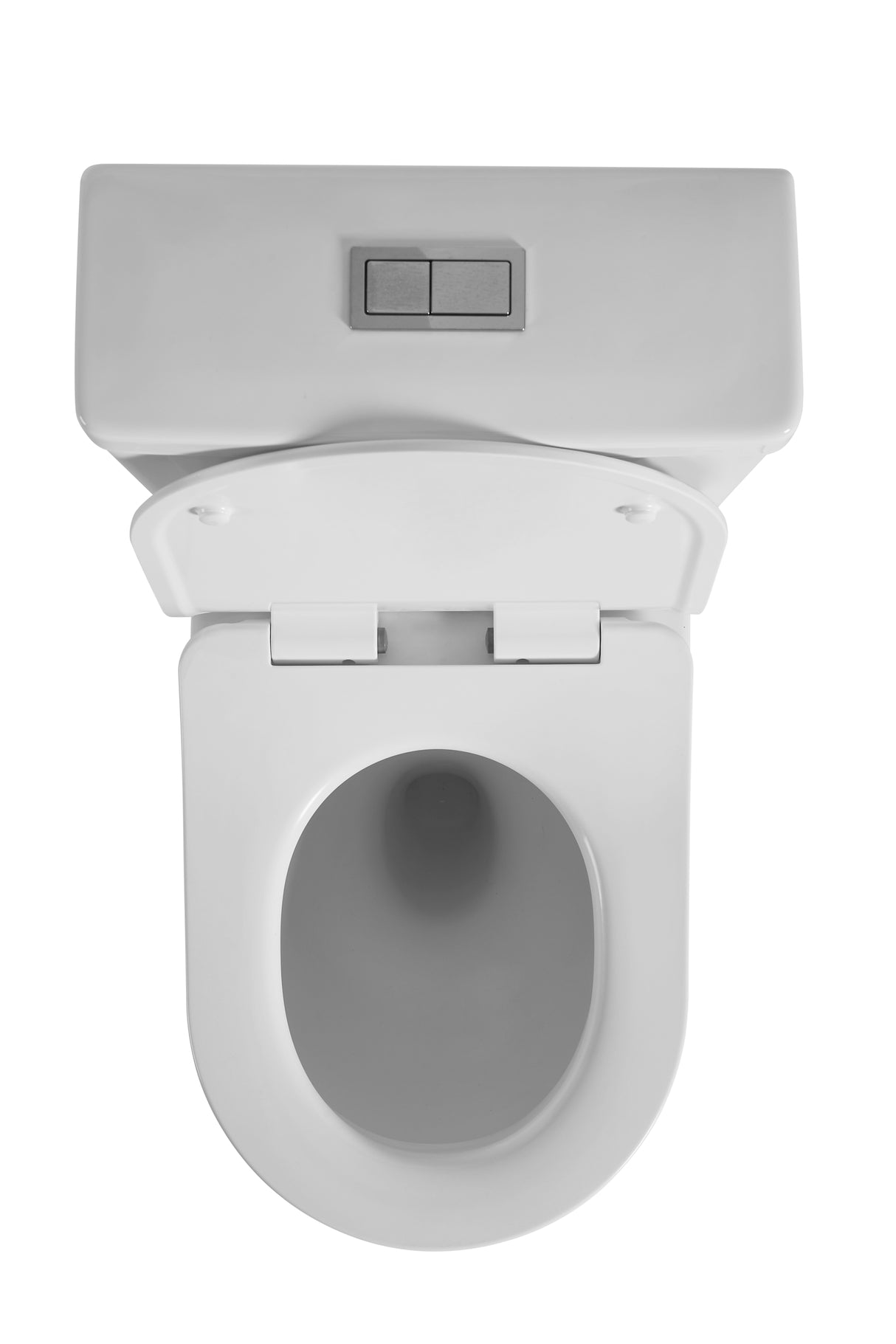 Veda Tornado Gloss Black Back To Wall Ceramic Toilet Suite Brushed Nickel Press Button