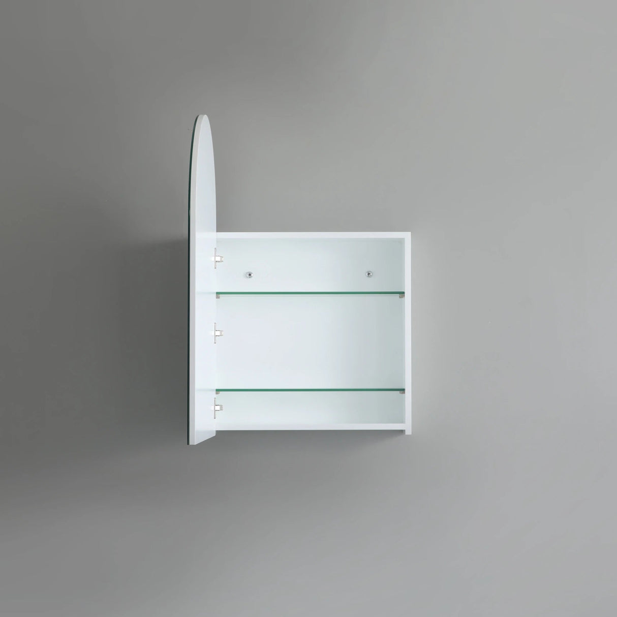 Olivia Archie PVC Mirror Shaving Cabinet Matte White 600x900mm