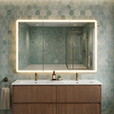 LED Mirror Shaving Cabinet 1200mm Avola PVC Tri-Colour Light