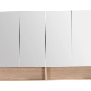 Timber Look Ridgewood Plywood Sandy Oak 1500mm Mirror Shaving Cabinet