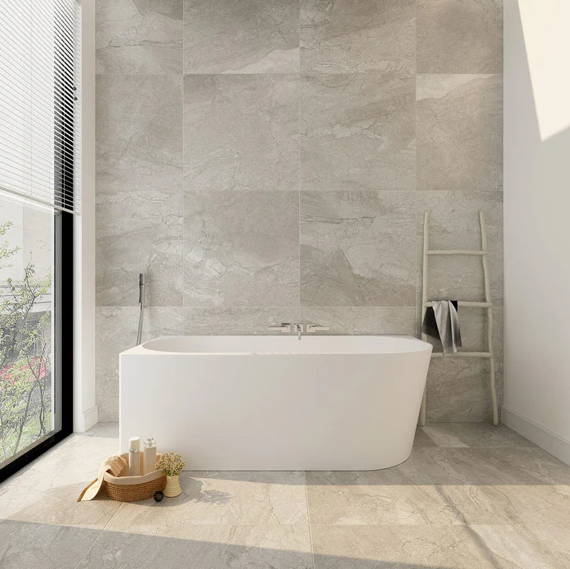 Nova 1400mm Ultra-Thin Left Corner Back to Wall Bathtub