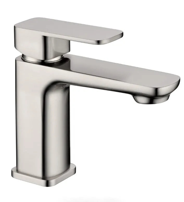Nova Chrome/Black/Brushed Nickel Soft Square Basin Mixer for Vanity and Sink - RJ Bathroom