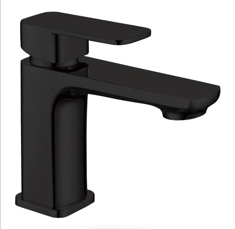 Nova Chrome/Black/Brushed Nickel Soft Square Basin Mixer for Vanity and Sink - RJ Bathroom