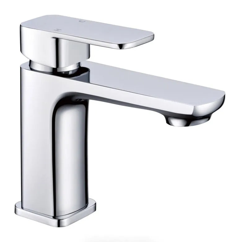 Nova Chrome/Black/Brushed Nickel Soft Square Basin Mixer for Vanity and Sink - RJ Bathroom