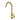 Otus Brushed Gold Slimline Sink Mixer, front view
