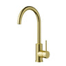 Otus Brushed Gold Slimline Sink Mixer, front view