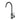 Otus Gun Metal Slimline Sink Mixer, front view