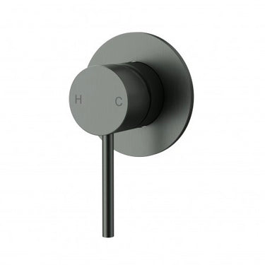 Otus Slimline Shower Bath Wall Mixer Stainless Steel - PLC3001SS-TK-GM - RJ Bathroom