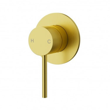 Otus Slimline Shower Bath Wall Mixer Stainless Steel - PLC3001SS-TK-BG - RJ Bathroom