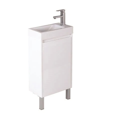 Ensuite Slim Narrow Compact PVC Waterproof Bathroom Vanity 450mm