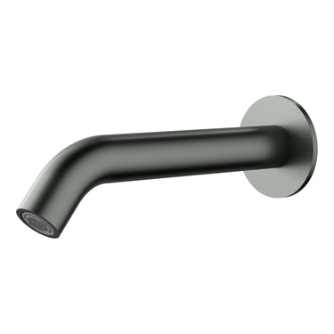 Otus Gun Metal Slimline Bath Spout 182mm - Stainless Steel