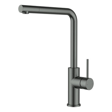 Otus Gun Metal Slimline Pull-Out Sink Mixer - Stainless Steel