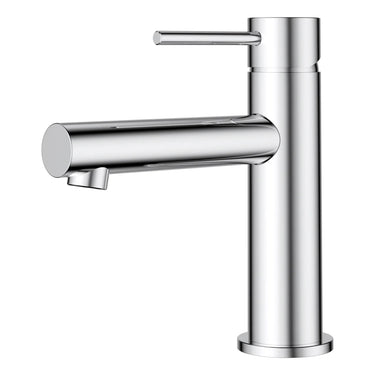 Otus Chrome Slimline Basin Mixer Straight Spout - Stainless Steel